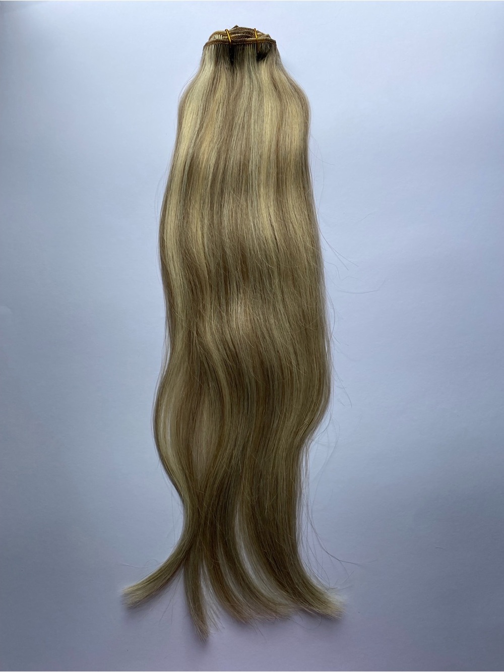 Balayage Mixed Bleach Blonde Hair Extensions Human Hair 20 Inch 80g 7Pcs Remy